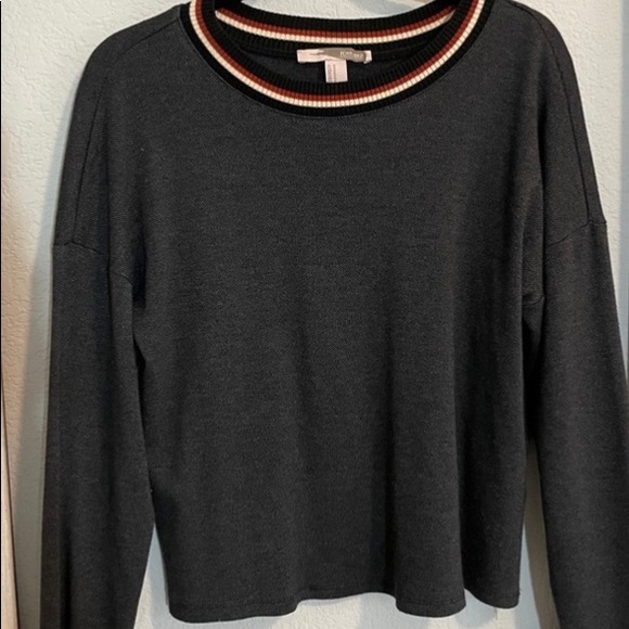 Zara thermal pullover+Black+Red+crew neck+Thin - Picture 1 of 2